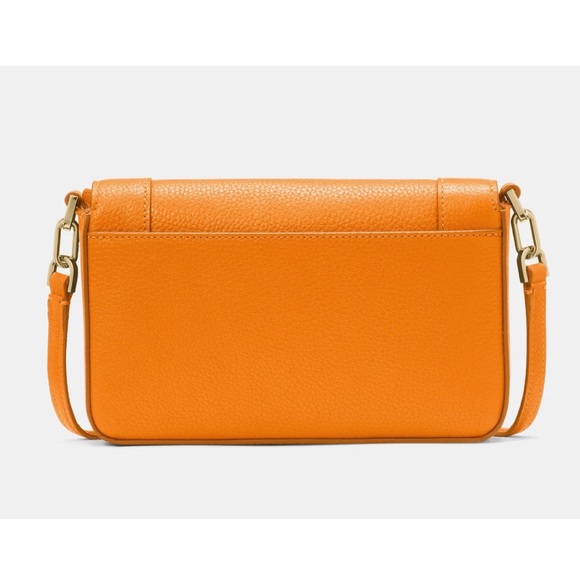 New Kate Spade Lena Mini Flap Crossbody Pebble Leather Zinnia - Picture 3 of 5